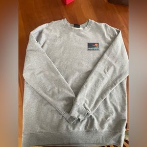 Patagonia Men’s Crewneck Sweatshirt Gray with Logo